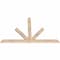 Ekena Millwork Saratoga Smooth Timber Gable Bracket, Douglas Fir, 60"W x 38"H x 1 1/2"D x 3 1/2"F, 15/12 Pitch GBW060X38X0204SAR00SDF - alternate 3